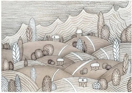 Gyerek fotótapéta skandináv hegyek 312 x 219