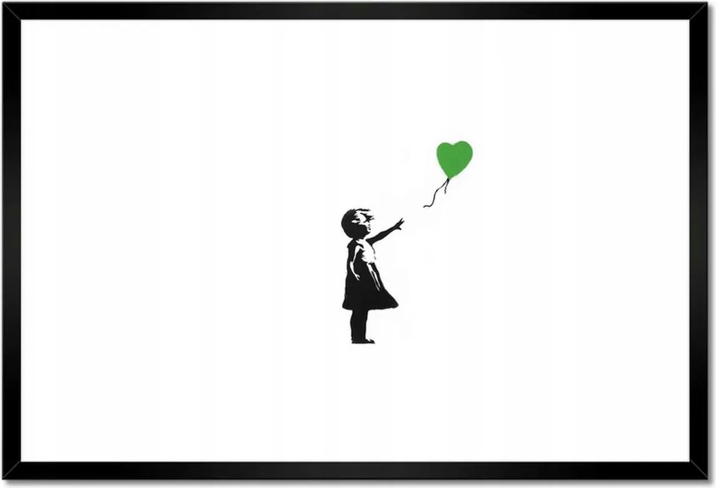 Poszterek keretben 60x40 Banksy Hope Graffiti