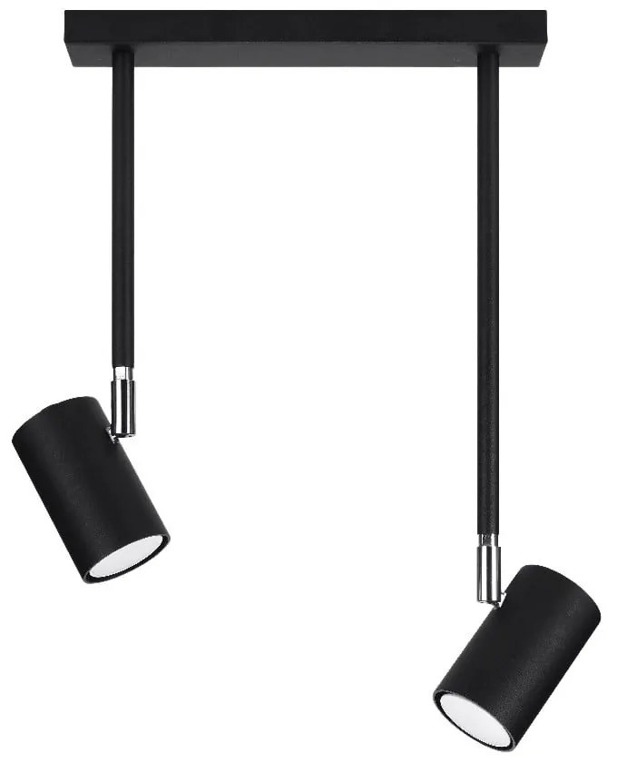 Fekete spotlámpa 10x30 cm Jones – Sollux