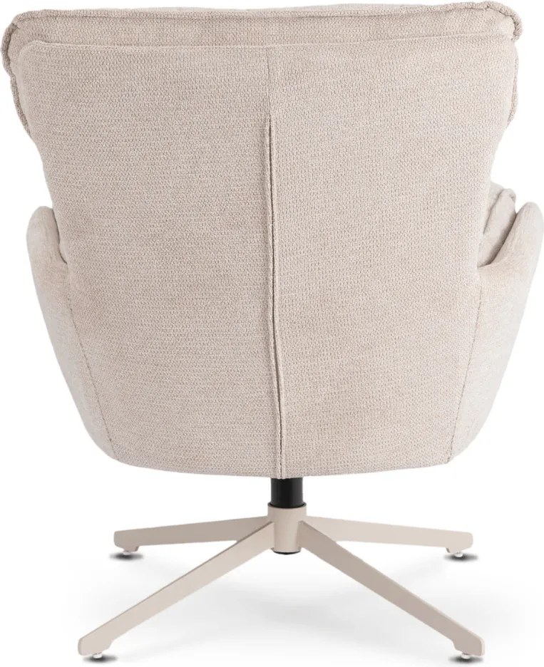 Forgó pihenőfotel lábtartóval krém, PASADENA