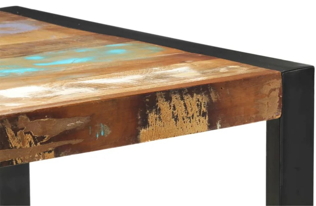 tömör újrahasznosított fa tálalóasztal 150 x 35 x 76 cm
