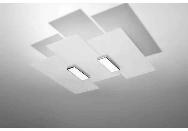 Sollux SL.0198 - Mennyezeti lámpa FABIANO 3xE27/60W/230V fehér/króm