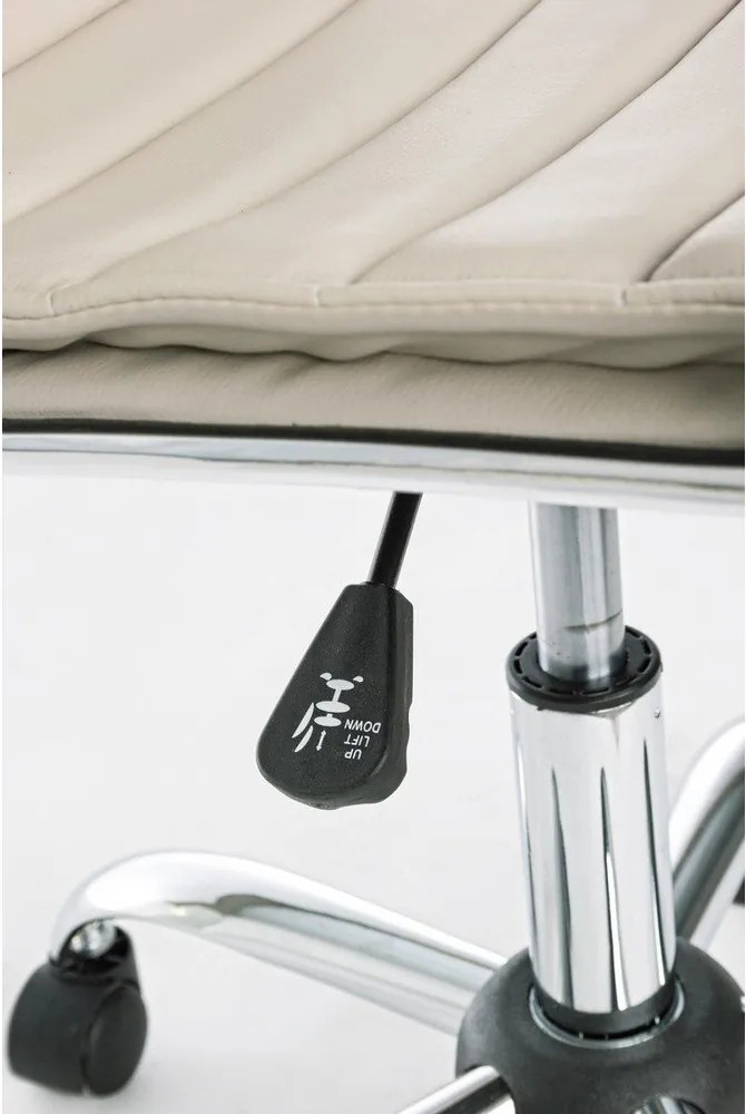 Szürkésbarna bőrutánzat irodai szék Perth – Yes Everyday