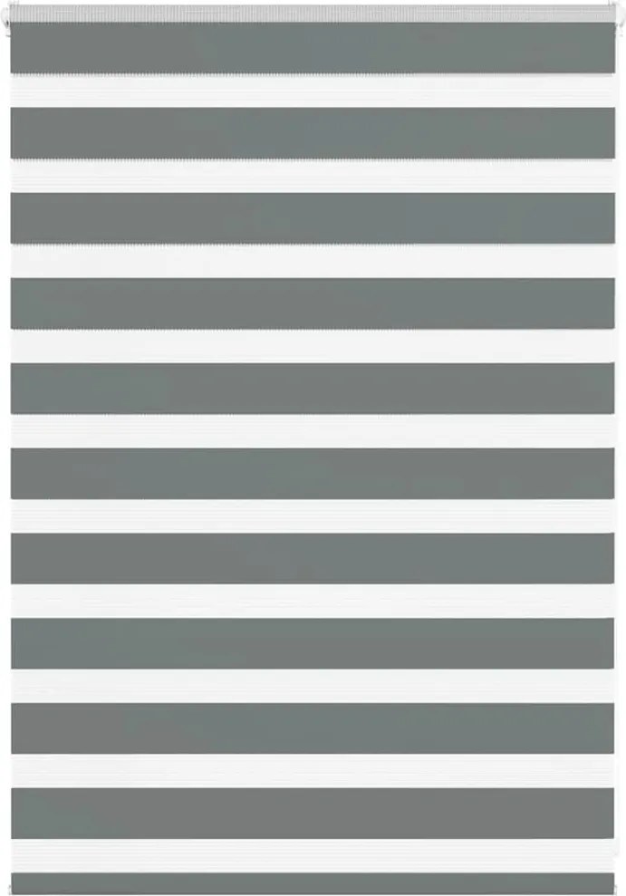 vidaXL zebrafüggönnyel sötét szürke szövetszélesség 90,9 cm poliészter
