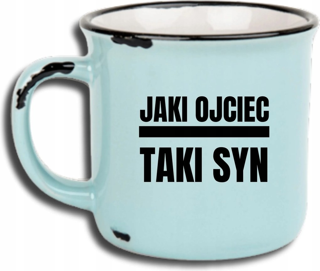 Bögre Kék Retro Vicces Ajándék Apák Napja Milyen Apa Ilyen Fiú