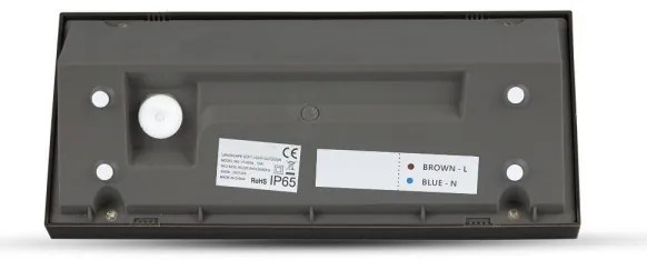 LED Kültéri fali lámpa LED/12W/230V 3000K IP65 fekete