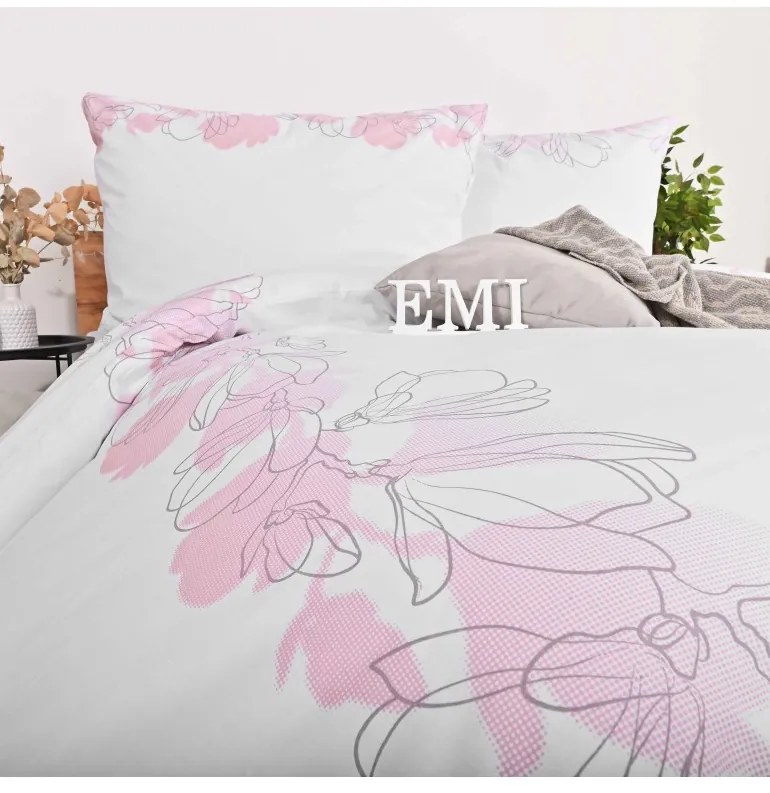 EMI Paradise pamut ágyneműhuzat, A kibővített egyszemélyes ágy szett tartalma: 1x 140x220 + 1x 70x90