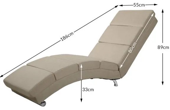 Casaria® Nappali szék London - homok