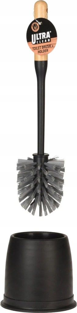 Wc Kefe bambusz tartó Fekete 12 cm Fürdőszobai Wc