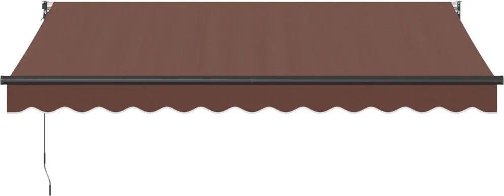 Barna kézzel kihúzható napellenző 350 x 250 cm