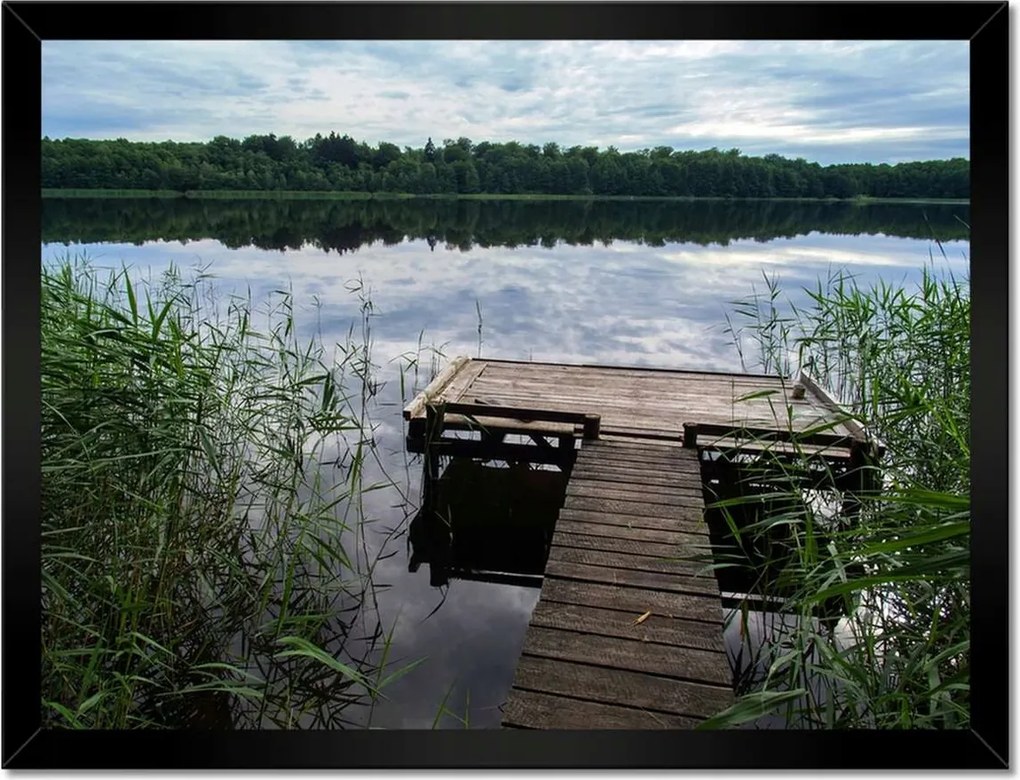 Poszterek keretben 40x30 Híd a horgász számára