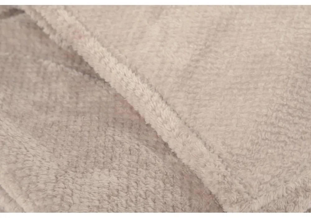 Szürkésbarna mikroplüss takaró 150x200 cm Pippa – Tiseco Home Studio