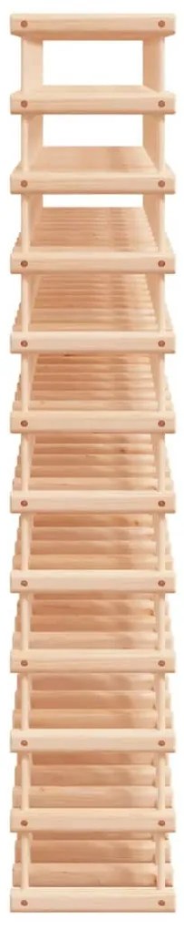 Tömör fenyőfa bortartó 120 palackhoz 112,5x23x123,5 cm