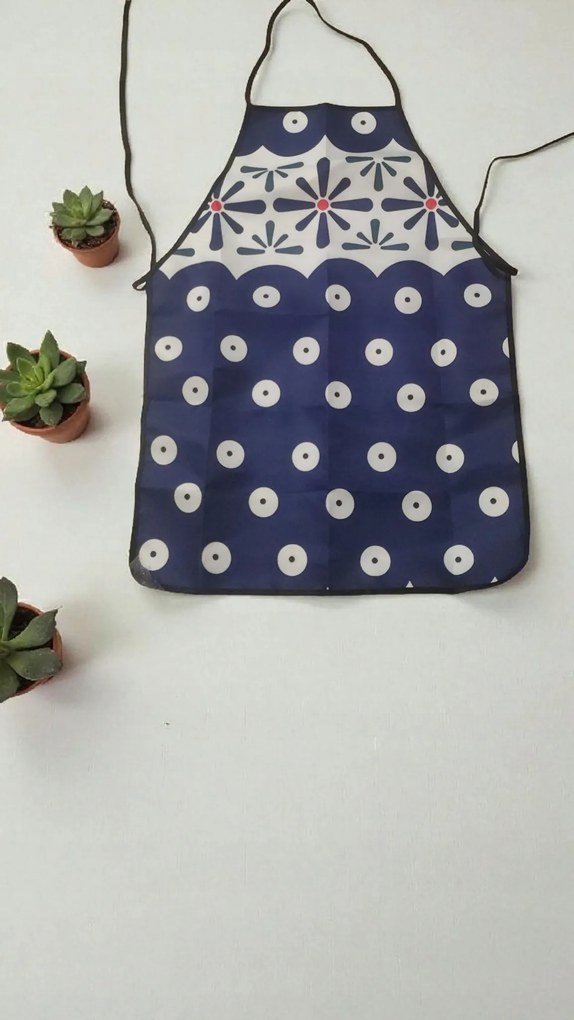 Konyhai kötény mintás kerámia Boleszláv virág