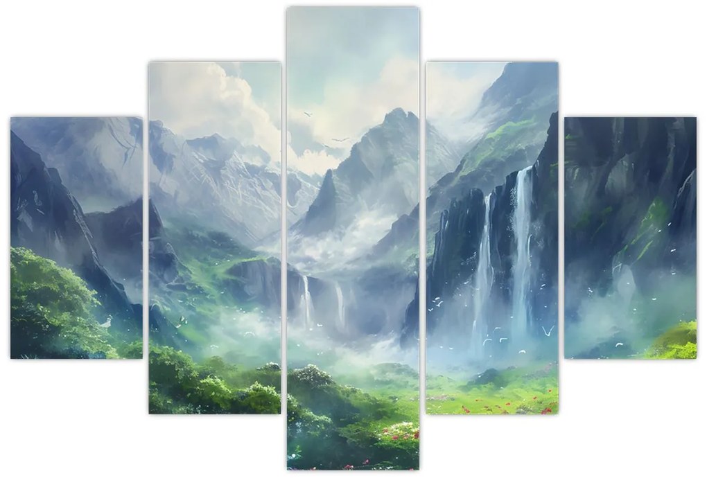 Kép - Vízesések völgye (150x105 cm)