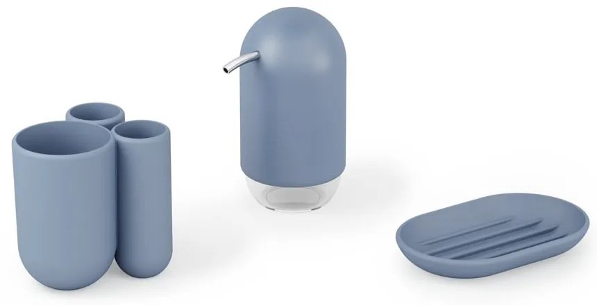 Kék műanyag fogkefetartó pohár Touch – Umbra