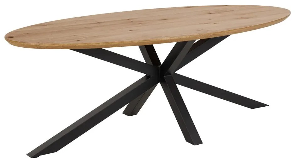 Étkezőasztal tölgyfa dekoros asztallappal 100x220 cm Heaven – Actona