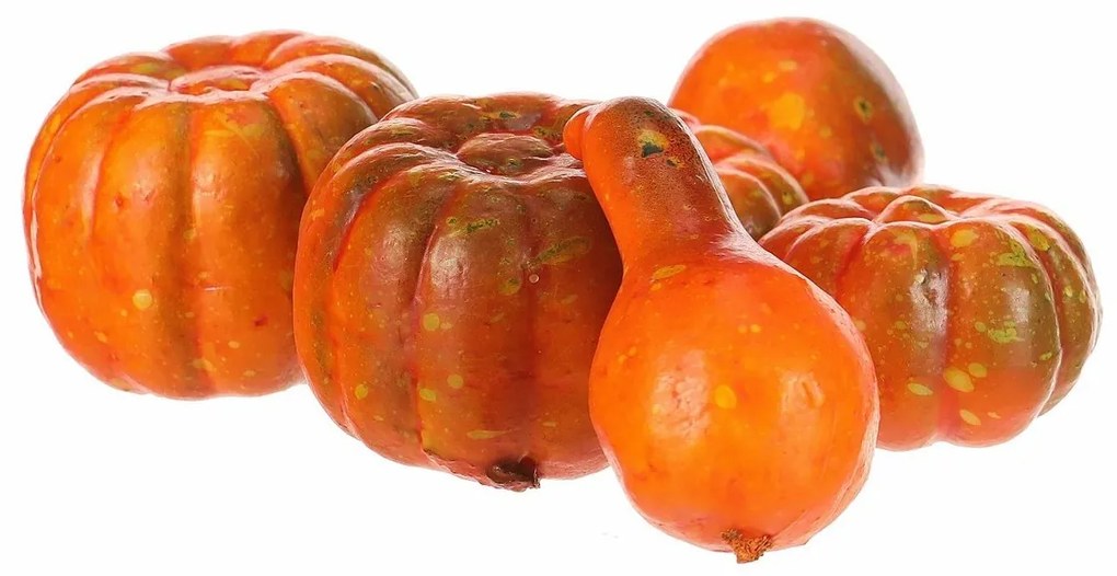 Őszi dekoráció Mű tökök szett, 6 db, különbözőformák