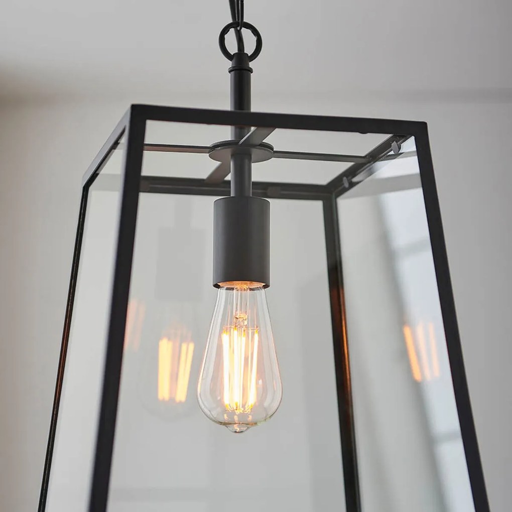 Endon vintage függeszték hurst fekete átlátszó end101541