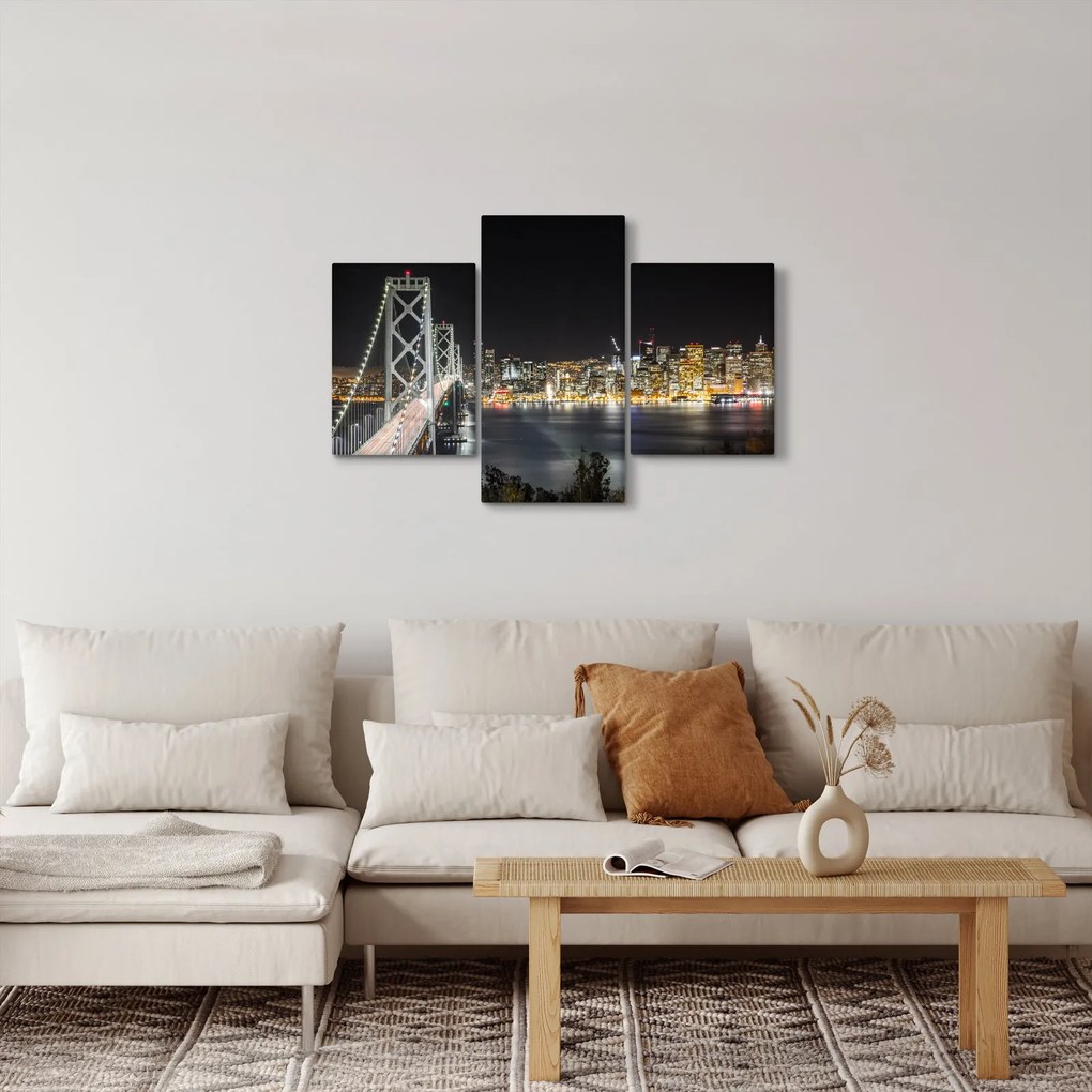 A Brooklyn-híd és a New York-i kép (90x60 cm)