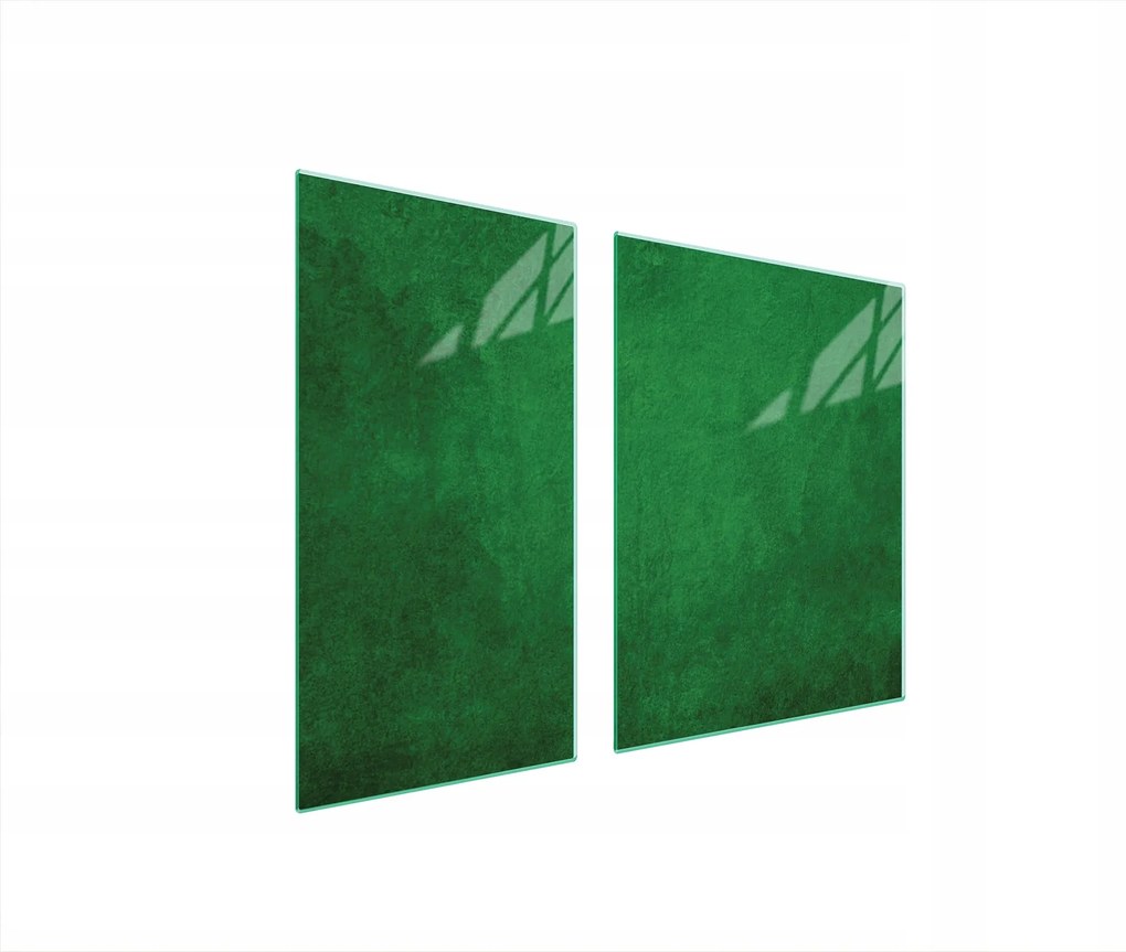 Üveg Tűzhelyvédő Főzőlap 90x52 Zöld Edzett Üveg