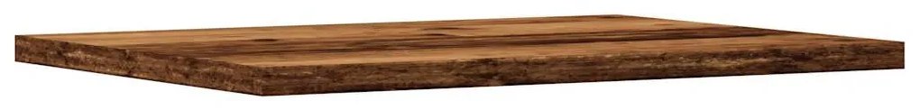 4 db antik fa színű szerelt fa könyvespolc 40 x 30 x 1,5 cm