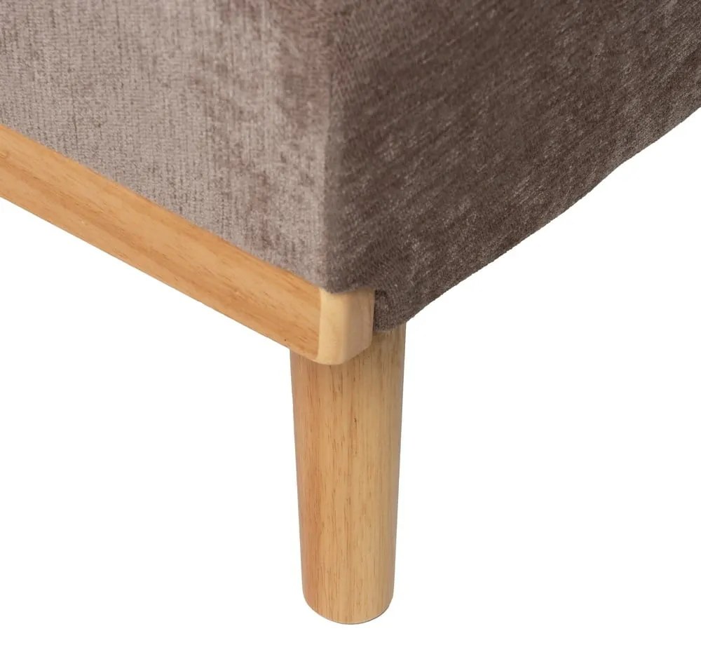 Barna zsenília kinyitható kanapé 178 cm – Ixia