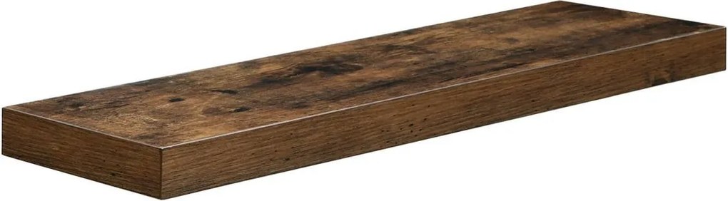 Lebegő fali polc, rusztikus barna 60x20x3cm