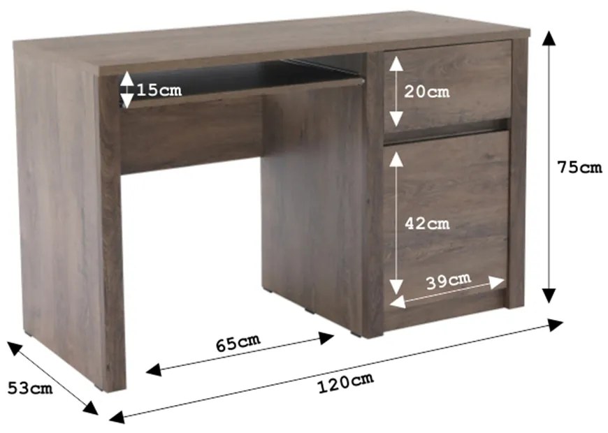 Számítógépasztal Modestus B1. 779534