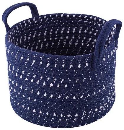Altom Pamut kerek kosár Sötétkék, 28 x 20 cm, 28 cm átmérőjű