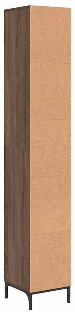 Fürdőszobai magas szekrény barna tölgy 31.5 x 33 x 190 cm
