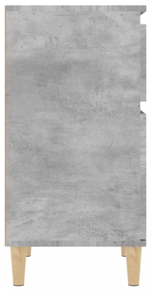 2 db betonszürke éjjeliszekrény 40 x 35 x 70 cm