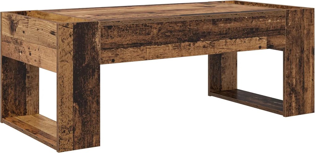 vidaXL Dohányzóasztal Öreg fa 110 x 50 x 41 cm Faanyag