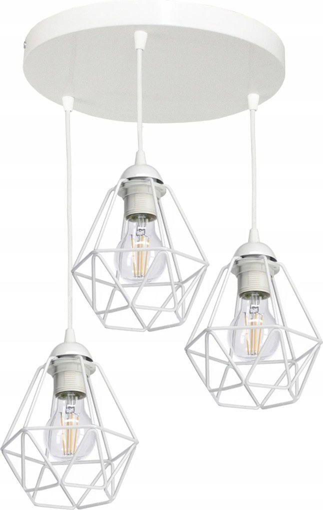 Csillár mennyezeti függőlámpa Diamond mennyezeti lámpák loft csillárok fehér