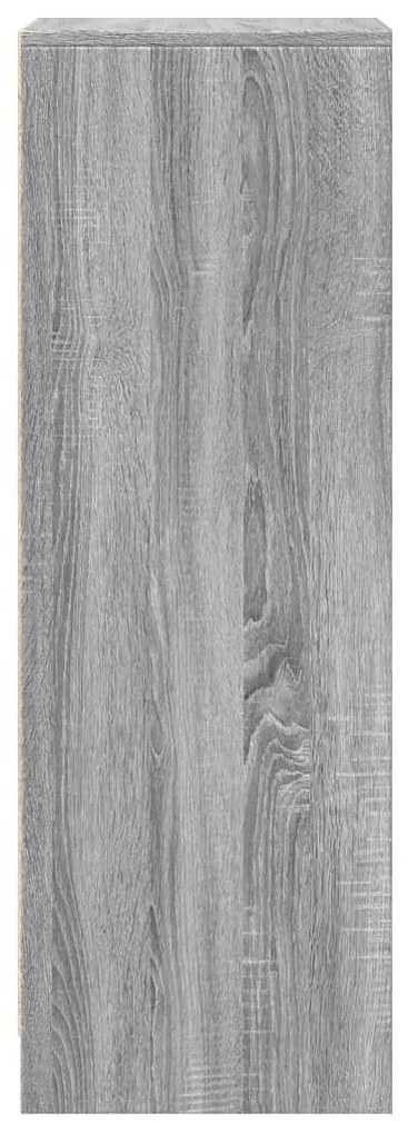 szürke sonoma szerelt fa tálalószekrény LED-del 42,5x34x100 cm