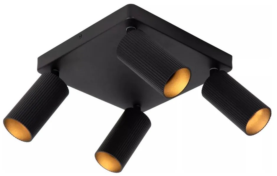 Lucide 09939/14/30 - Spotlámpa CLUBS 4xGU10/40W/230V fekete