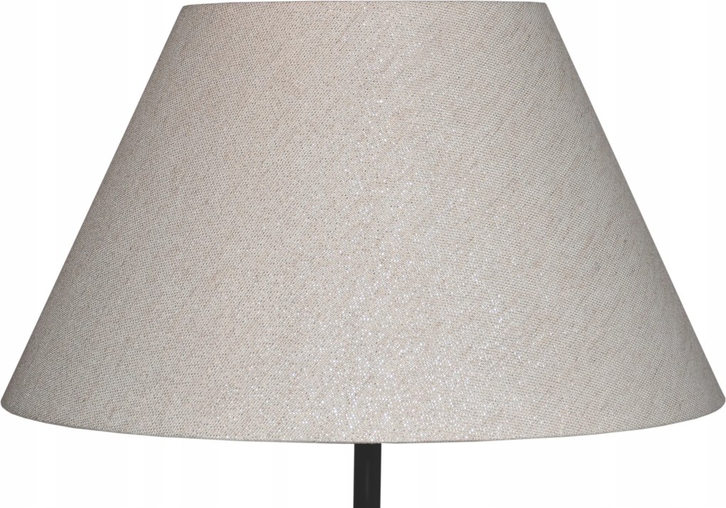 Stílusos E27-es lámpaernyő Csavart Szélekkel, Búra 15/31 h18 Ezüst Szemcsés Latina