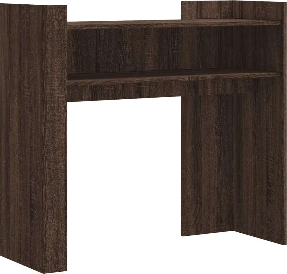 vidaXL barna tölgyszínű szerelt fa tálalóasztal 100x35x90 cm