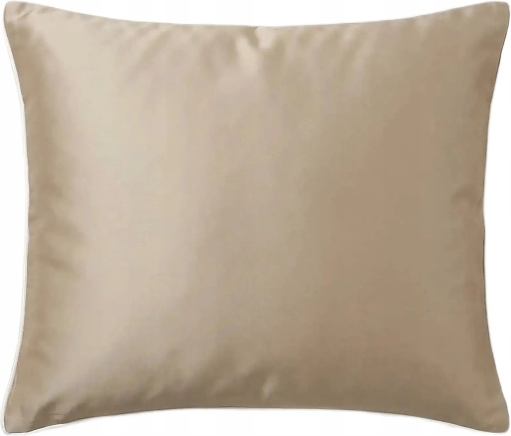 Bambusz párnahuzat 50x60 sötét bézs, fehér bézs