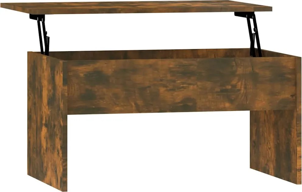 vidaXL füstös tölgy színű szerelt fa dohányzóasztal 80x50,5x41,5 cm