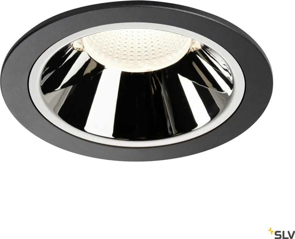SLV 1004041 NUMINOS DL XL Fürdőszobai Beépíthető Lámpa Króm, Fekete LED IP44