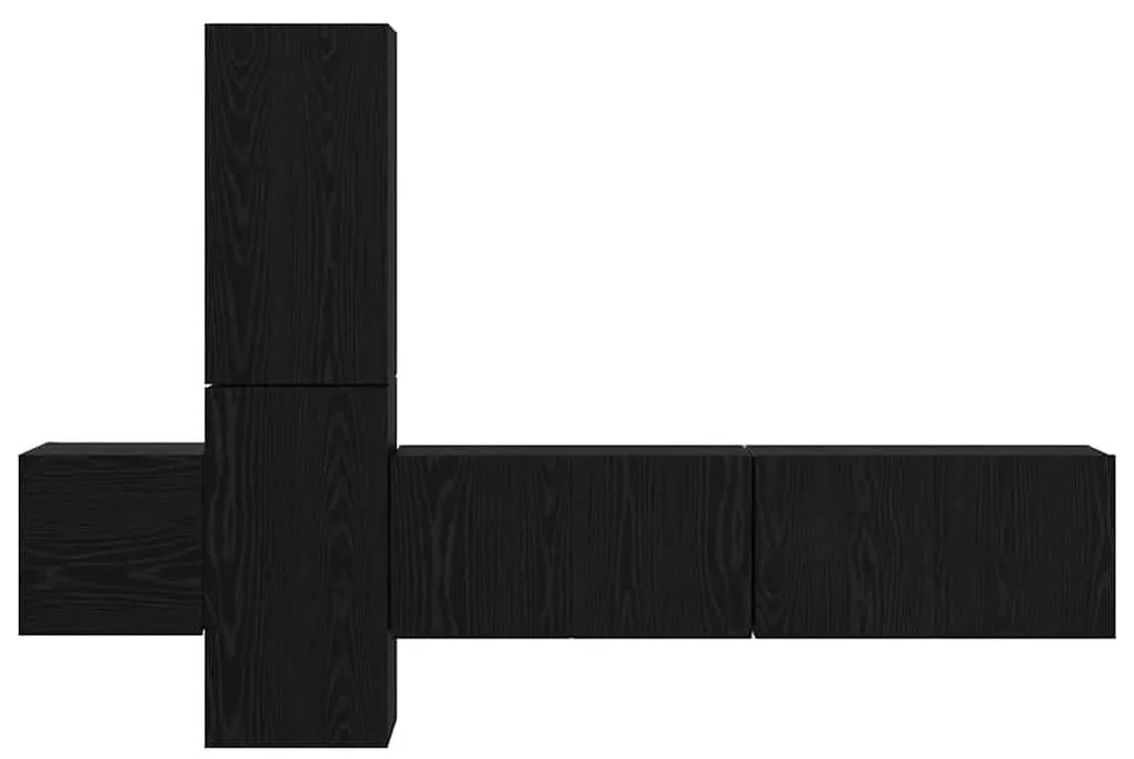 TV szekrény garnitúra 5 pcs Musta tammi 181 x 30 x 120 cm