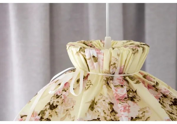 Duolla - Csillár zsinóron VIOLIN 1xE27/40W/230V átm. 38 cm rózsa