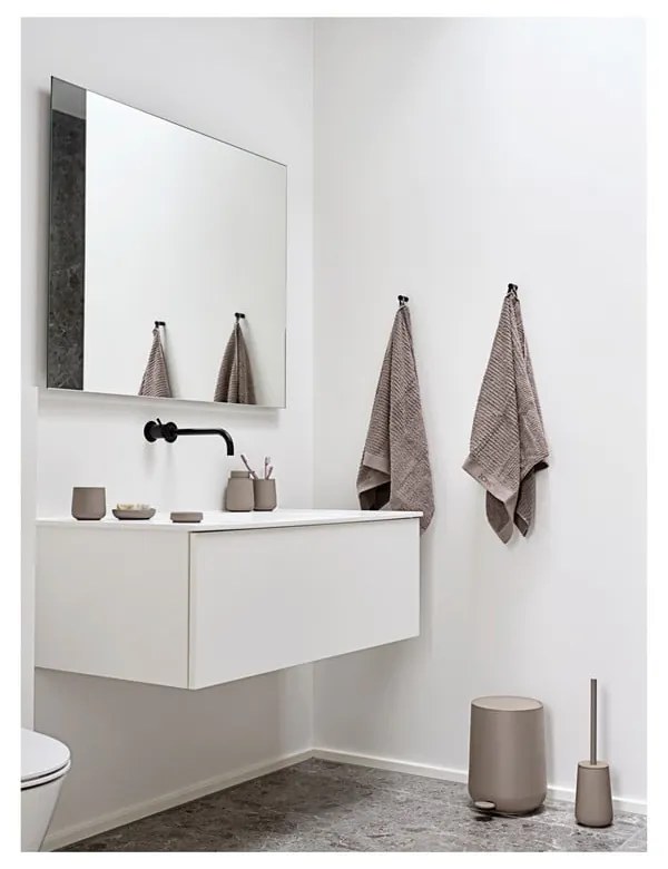 Barna agyagkerámia WC-kefe Nova One – Zone