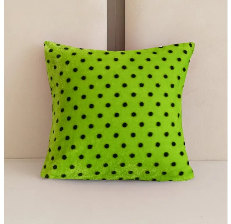 Mikroplüss párnahuzat COLAM 45x45 cm, zöld