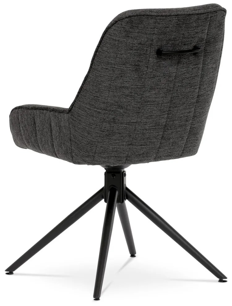 Scaun de sufragerie pivotant 180° gri HC-535