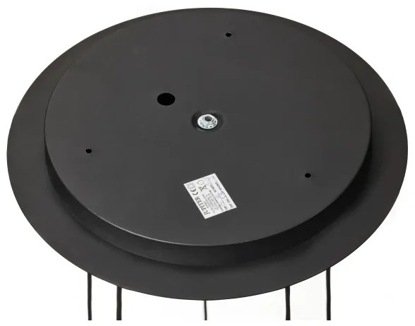 Jupiter 2017 - Csillár zsinóron ALAS 5xGU10/10W/230V arany/fekete