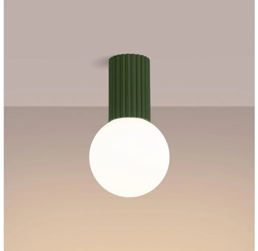 Sollux SL.1723 - Fürdőszobai mennyezeti lámpa HALO 1xG9/8W/230V IP44 zöld