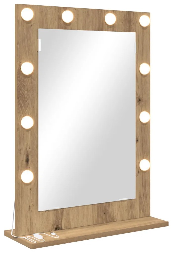 Pipere Tükör Kézműves tölgy Fa 70 x 50 x 18 cm Pipere Tükör