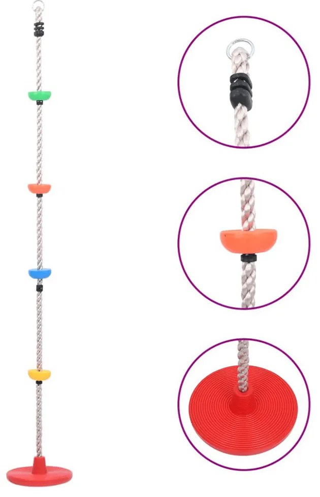 2in1 mászókötél és hinta gyerekeknek